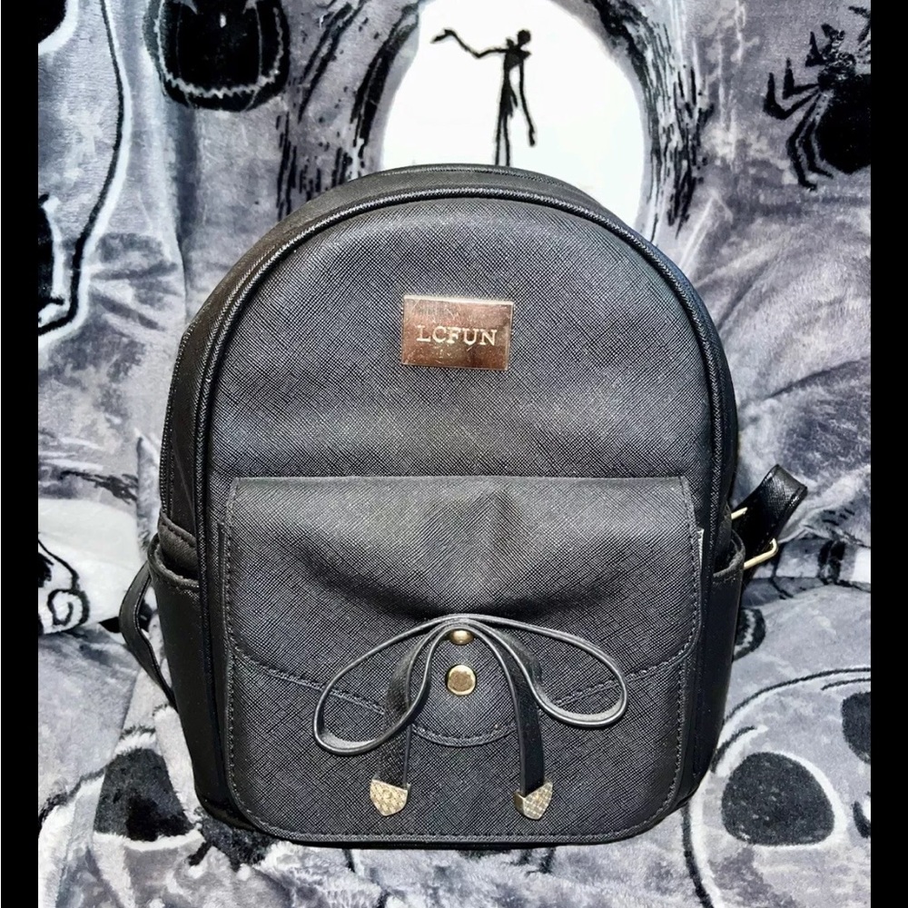 LCFUN mini black backpack.